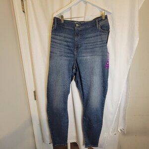 Signature Levi's Strauss Simply Stretch Mid Rise Skinny Jeans Size 28 PLUS NWT